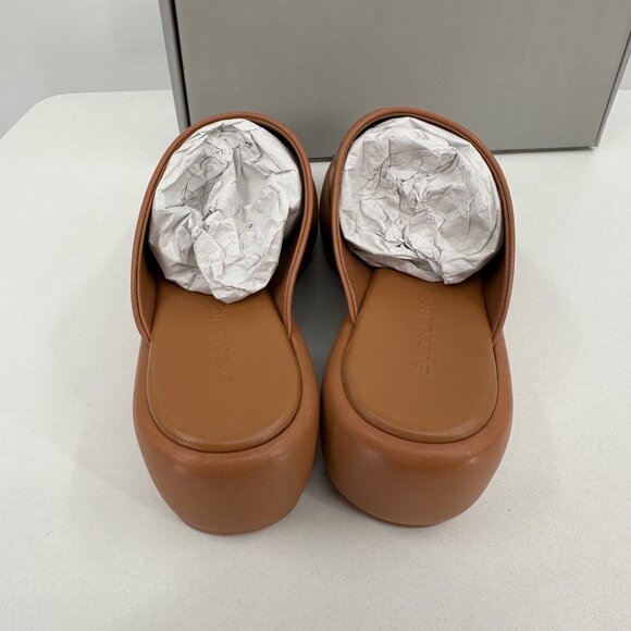 Everlane The Puffa Flatform in Brown Leather size 7 Women's Chunky Platform Clog - Picture 7 of 10